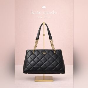 Kate Spade Emerson Place Black Quilted Shoulder Bag